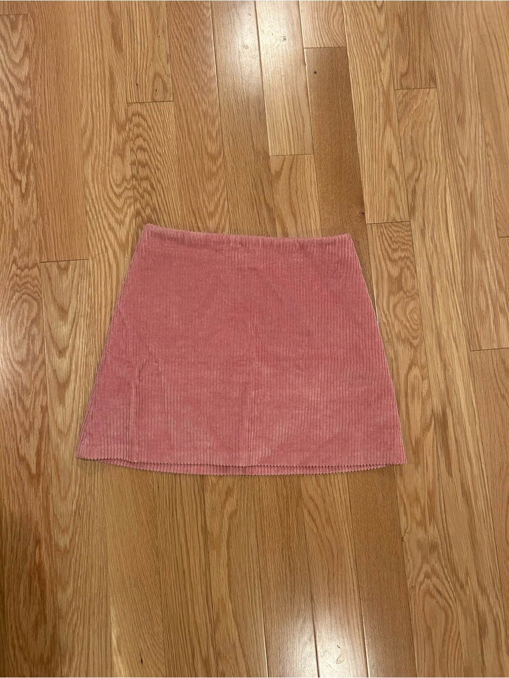 Aritzia Wilfred Pink Corduroy Mini Skirt